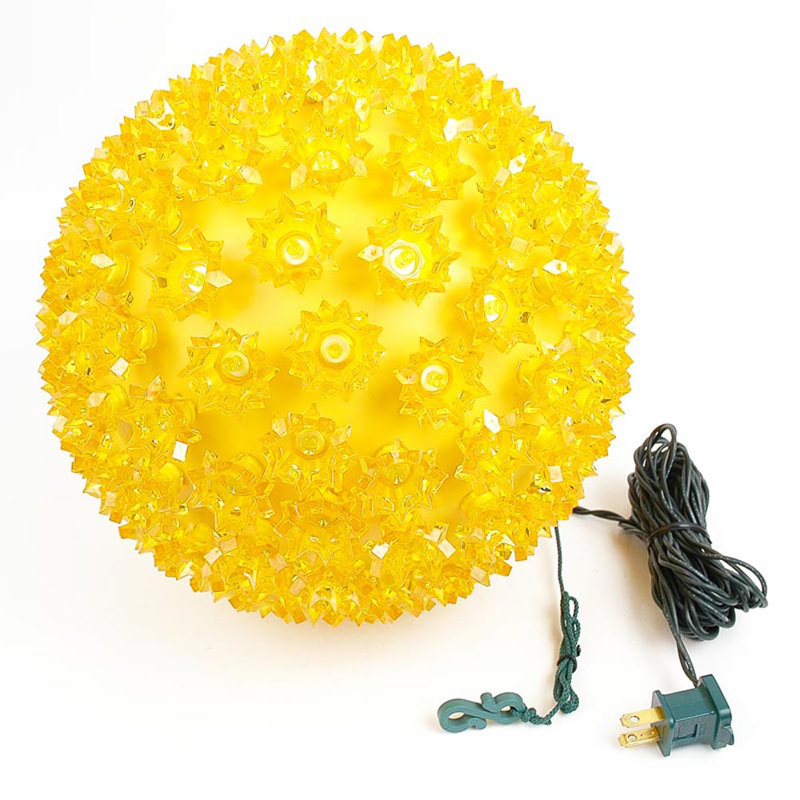 LED Globe Lantern, Yellow