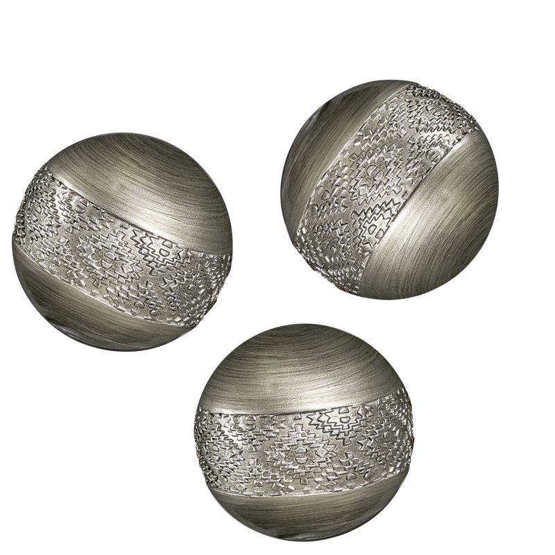 Dublin Decorative Orbs, Silver