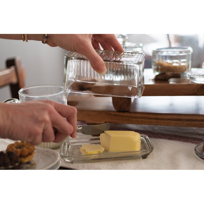 Bistro Glass Butter Dish