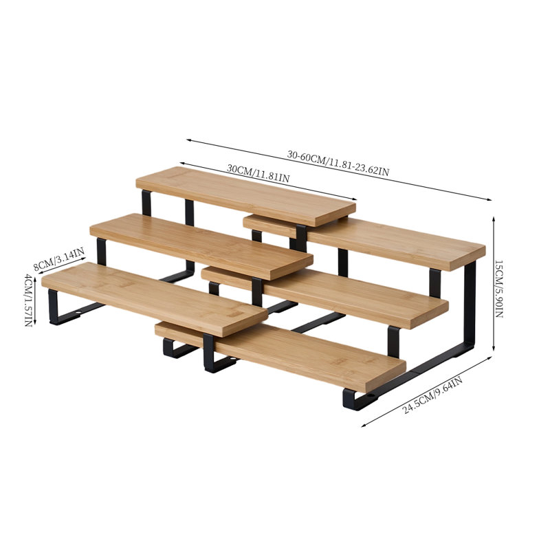 15 cm H x 60 cm W Iron Bookcase