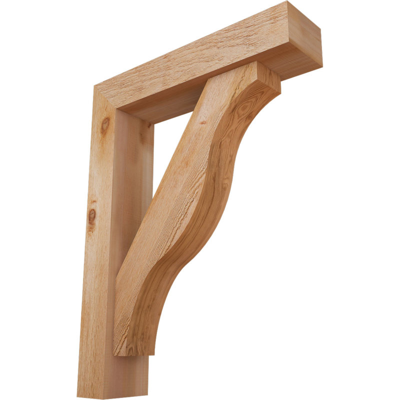 Support Funston Block avec support décalé, 34 x 26, Cèdre rouge occidental de l 6 po (scié brut)