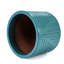 Élégant pot à fleurs en céramique cyan, résistant aux intempéries pour les espaces intérieurs et extérieurs, pot de fleurs l 16,18 po avec trou de drainage intégré, jardinière moderne, jardin, rebord de fenêtre, H 14,23 po,-865970281