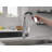 Keele Chrome Kitchen Faucet with Pull Down Sprayer, Modern Single Hole Kitchen Sink Faucet, Single Handle, Chrome-50778087