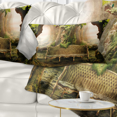 Coussin romantique avec housse de coussin rectangulaire