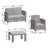 Gesuina 4 - Person Patio Conversation Set with Cushions