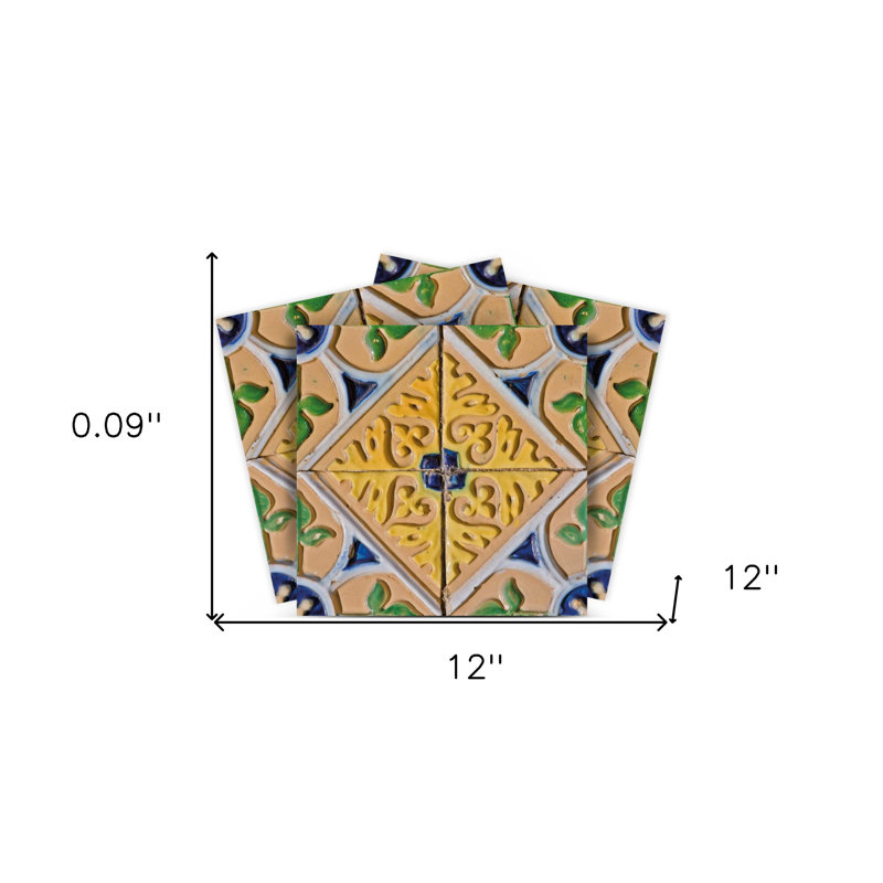 Carreaux amovibles 12 po x 12 po Provence