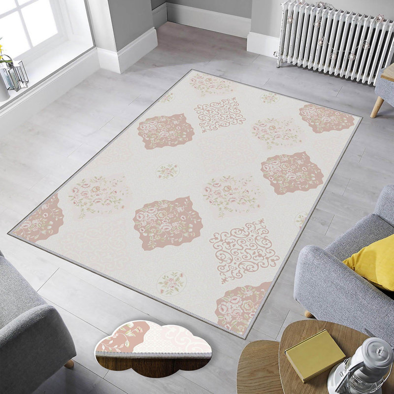 Premium 3D Digital Printed Carpet, 4. x 5.9 ft, 1% Polyester, Pile Height: .3 in, 65 g/m² | Antibacterial, Non-Slip Underside | Machine Washable, Ideal for Living Room, Bedroom, and Kids' Spaces