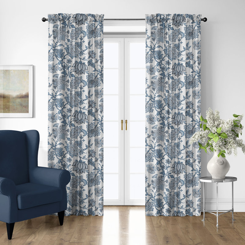 Ensemble de 2 rideaux en coton Bronte, L 50 po x L 228 po