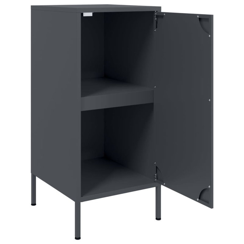 Amielle Steel Accent Cabinet, Anthracite