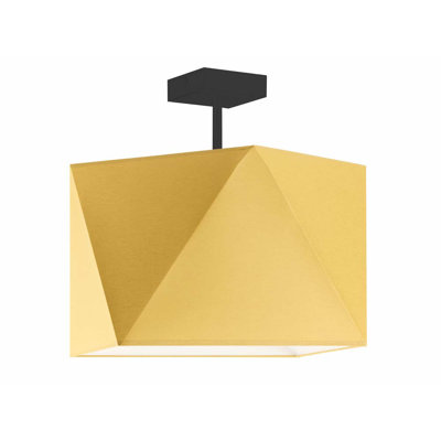 Demarian Fabric Semi Flush Mount
