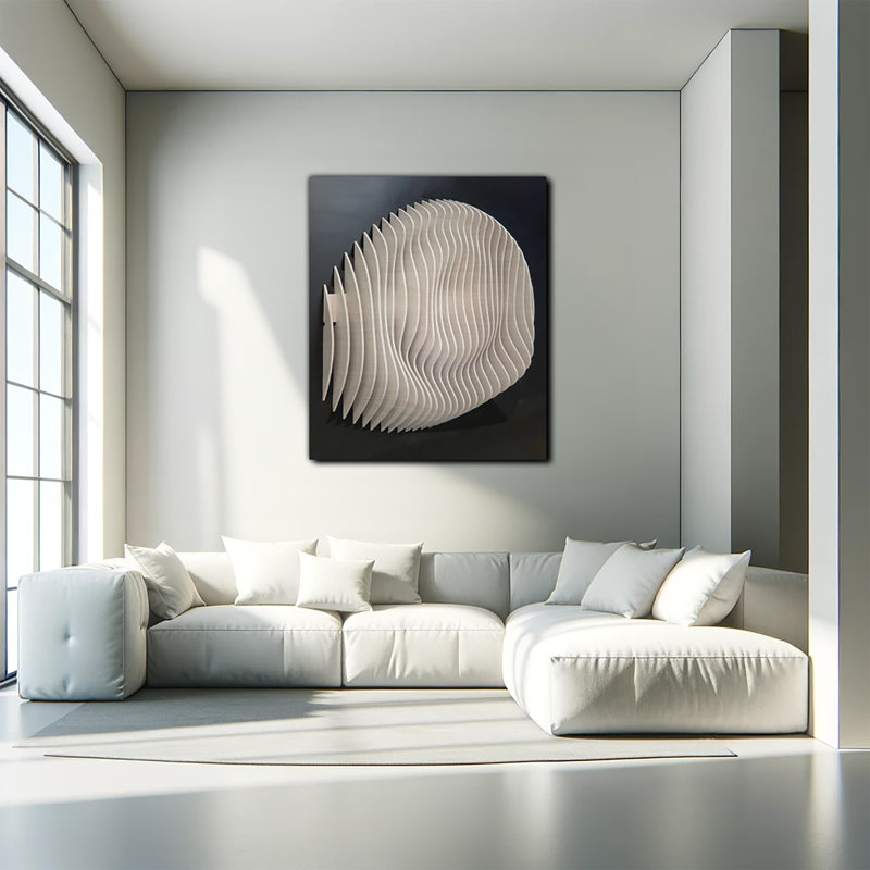 Décoration murale 3D 3D, H 40 po x l 36 po x P 7 po