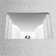 Aimes® Ceramic Rectangular Undermount Bathroom Sink with Overflow