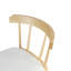 Tabouret de comptoir rembourré beige en bois de style Windsor-763555579-763555580