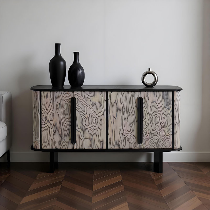 Buffet de rangement léger et luxueux, H 31,49 po x l 62,99 po x P 16,53 po