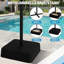 Parasol de patio rectangulaire surdimensionné de 15 pieds avec base double surdimensionné pour marché, terrasse, bleu jardin-129167715