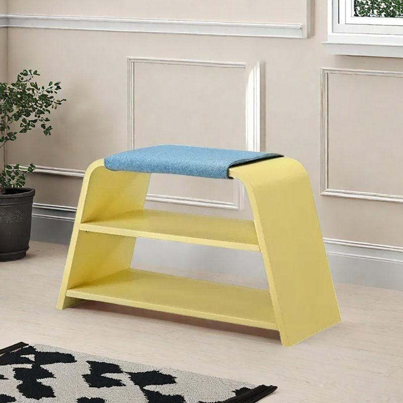 Tabouret à langer 28,3 po, Bleu/jaune