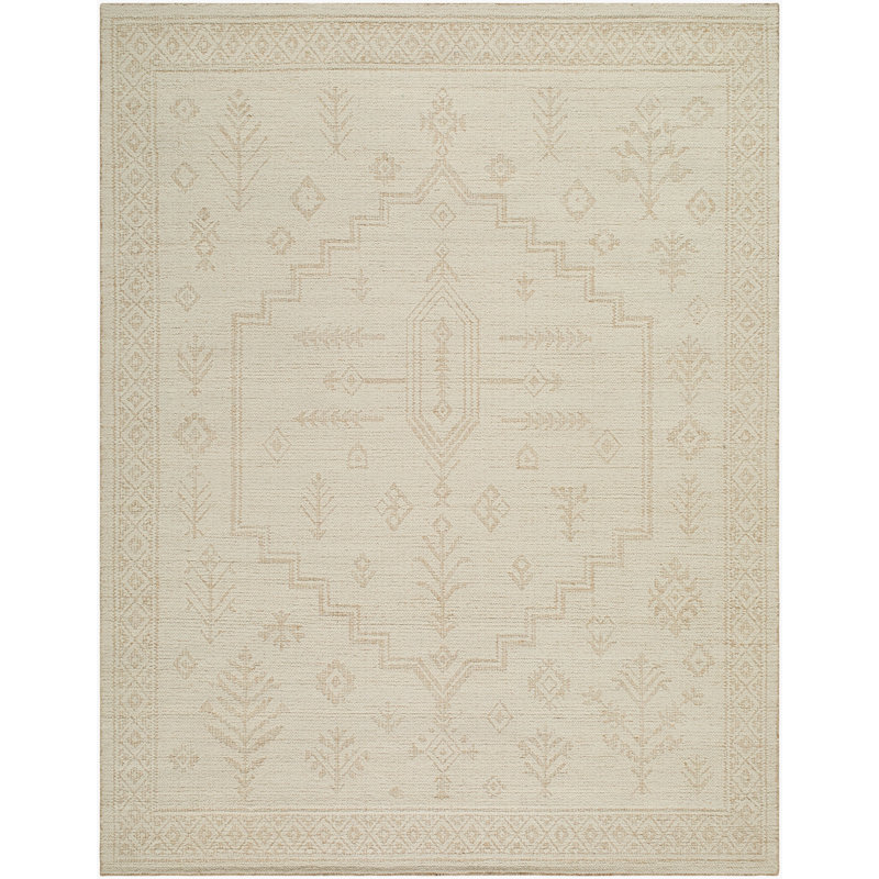 Exquisite Area Rug in Cream, Rectangle 5' x 7'6"
