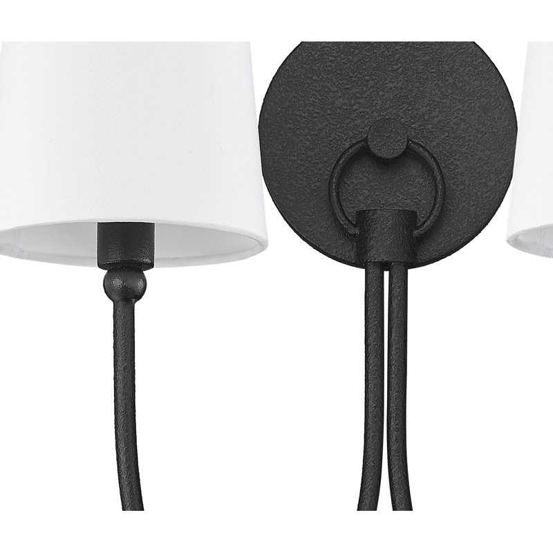 Danyu Candle Wall Light, Black
