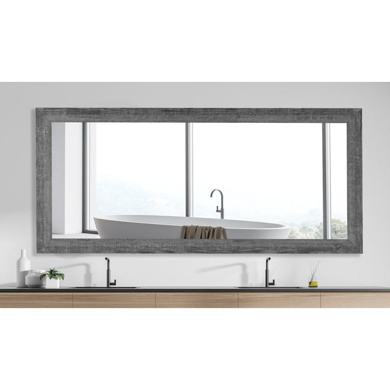 Dakston Solid Wood Flat Mirror, 35.5" x 54"