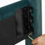 Lit plateforme tapissier touffeté-500601656