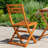 3-Piece Eucalyptus Bistro Set, Square, Natural Oil