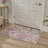 Inspired Machine Washable Beige / Purple Indoor Area Rug with Non-Slip Backing-348914316