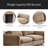 69 In. 2-Seats Modular Sectional Sofa Corner Chair Sofa Couch-146064724