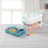 Sterilite Stack and Carry 3 Layer Handle Box, Tray, Small Storage Latch Lid Container to Organize