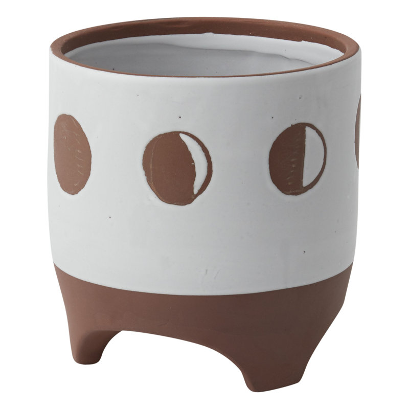 Pot de fleurs en céramique , H 7,75 po x l 7,5 po x P 7,5 po
