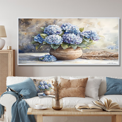 Hydrangeas In A Dreamy Setting I - Hydrangea Framed Wall Art