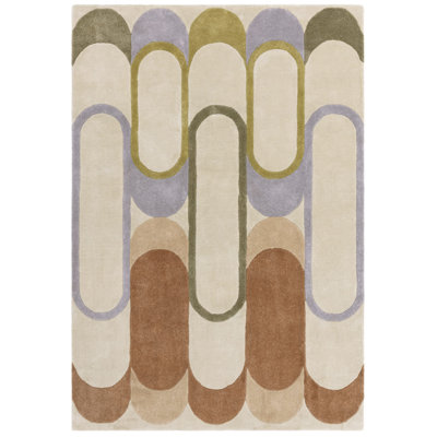 Sherlyn Abstract Hand Tufted Recycled P.E.T Pastel Multi Area Rug