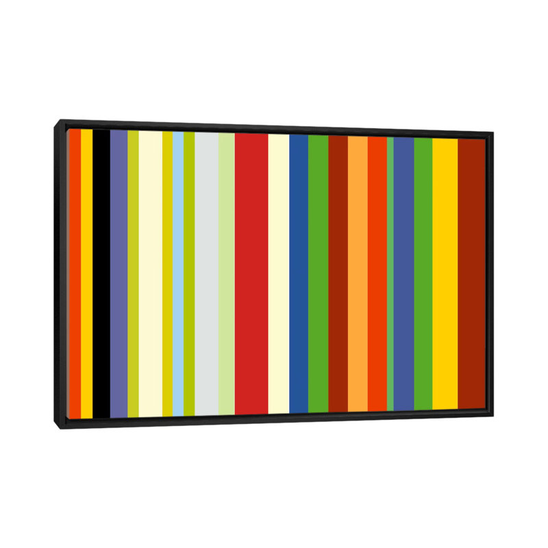 Falsterbo «Striped Barnum & Bailey Circus» - impression sur toile tendue, H 18 po x l 26 po x P 1,5 po, Toile encadrée noire