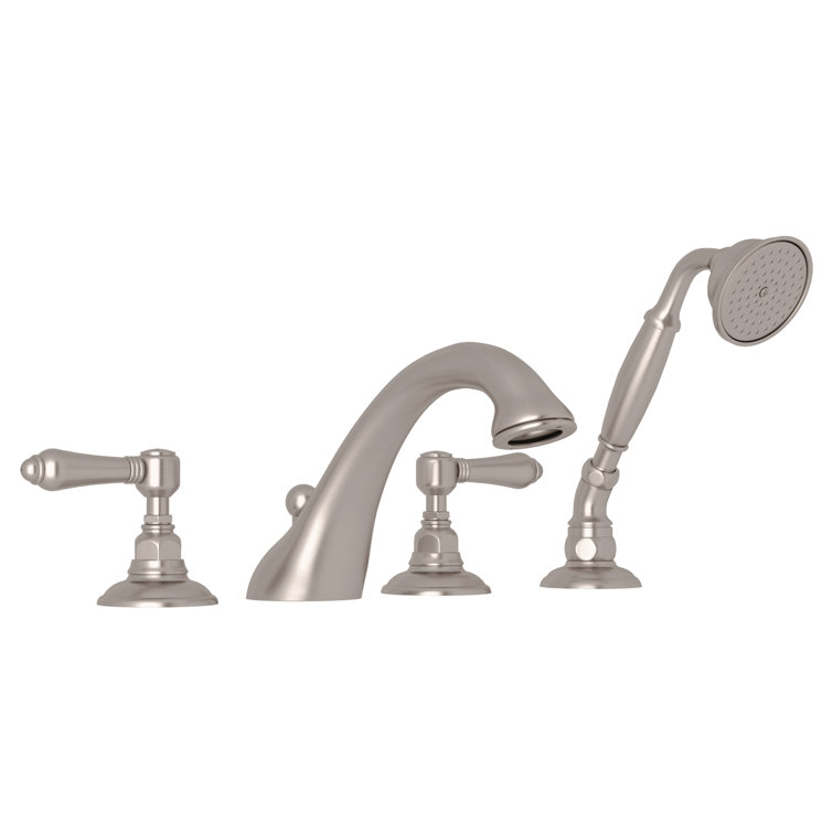 Viaggio® Faucet with Metal Lever Handles and Single Function Hand Shower