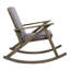Chaise berçante en bois gris - assure une balade stable et agréable à la fois