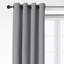 Shay Solid Gray Cotton Grommet Top Drapery Panel Set of 2-463031892