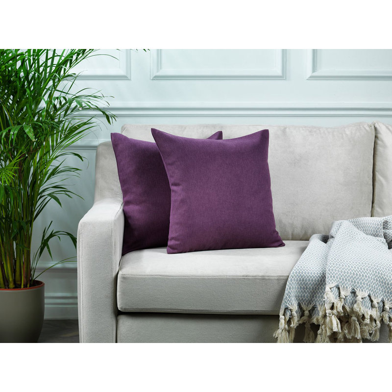 Indoor / Outdoor Rectangular Lumbar Pillow Cover - 1 Pc, Purple, 30 x 50cm