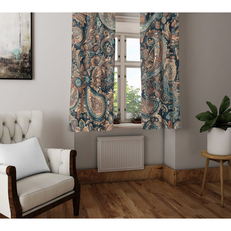 Paire de rideaux semi-transparents en polyester Duxbury, L 20 po x L 61 po