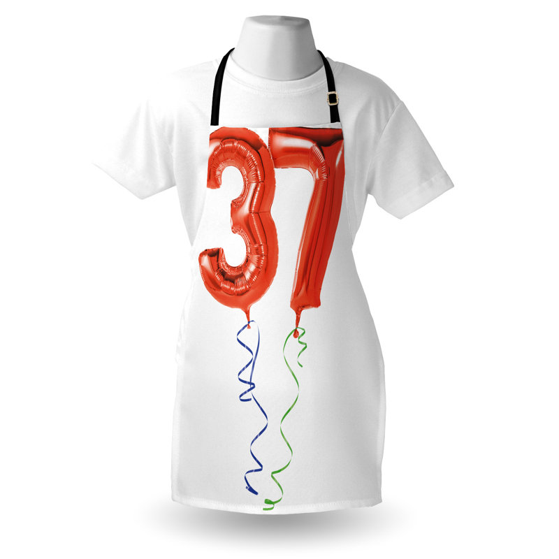 Tablier d'anniversaire The Party Aisle ™ unisexe, plus vieux, fête, taille adulte, rouge blanc