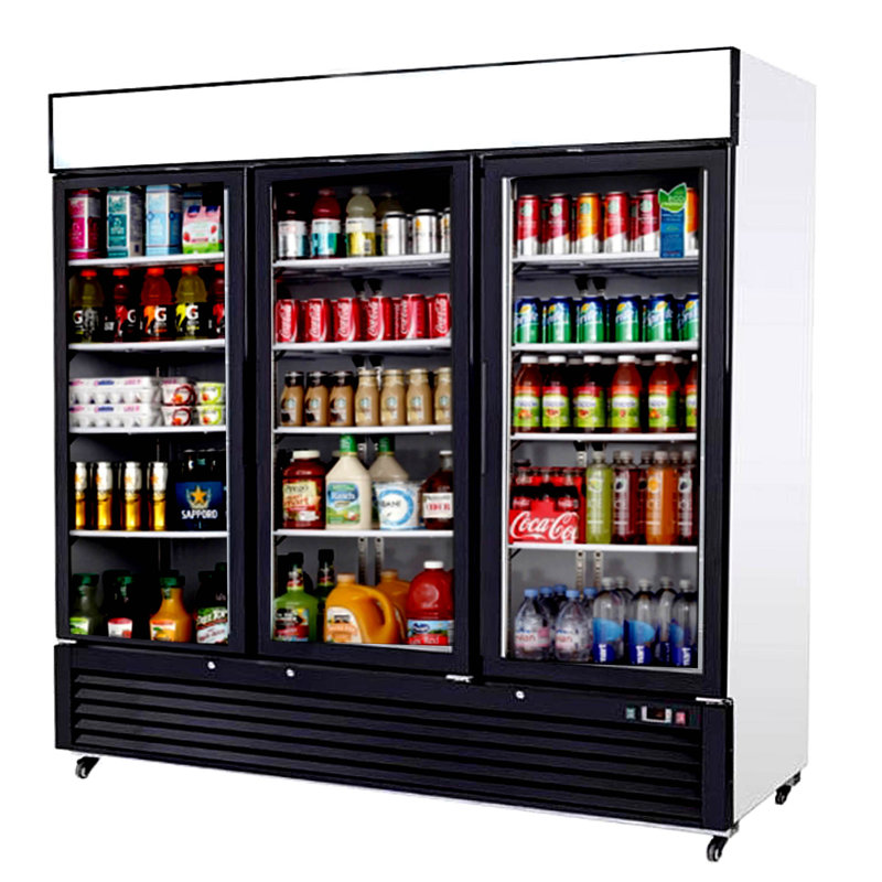 Cooler Depot 62 Cubic Feet Merchandising Refrigerator - 78''