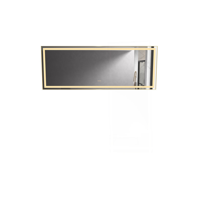 Miroir de salle de bain élégant et élégant avec des caractéristiques avancées pour une expérience de salle de bain luxueuse