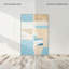 Perimeter Blue (I) Canvas Abstract Print by Oliver Gal, Black Frame, 10 x 15-70130486-70130476