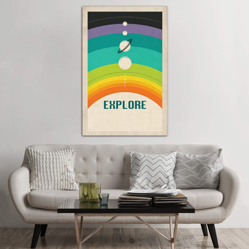 Solar System by Jazzberry Blue - Wrapped Canvas Print, 66.04 cm H x 45.72 cm W x 3.175 cm D