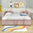 Upholstered Velvet Daybed with Trundle Bed-1139403366