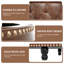 Table basse avec repose-pieds Modern Leather