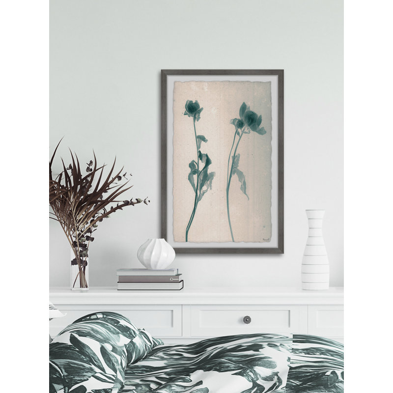 Tall Stems - Single Picture Frame Painting, 61cm H x 41cm W x 3.81cm D