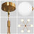 6-light Dimmable Modern Chandelier Sputnik Chandelier For Kitchen Island Bedroom Dining Room
