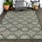 Amora Traditional Mediterranean Tile Design Green/Cream Indoor/Outdoor Rug-1271998554