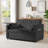 Latitude Run 3 in 1 Convertible Sofa Bed, 53" Vincy Sleeper Loveseat with Side Table, Pull Out Couch with 2 Pockets and 2 Pillows for Living Room Apartment Office-2132206054