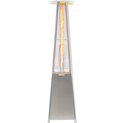 Downton Stainless Steel Propane Standing Patio Heater