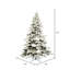 Sapin de Noël blanc givré-2030673567